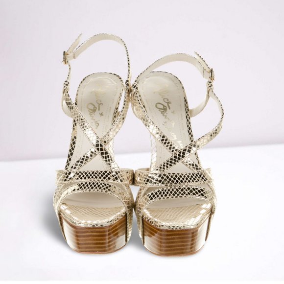 Alice + Olivia Leia Metallic Heels - Picture 4 of 6